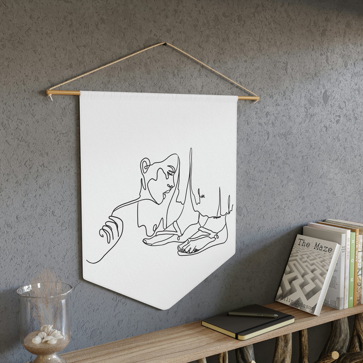 Faith Minimalist At the Feet of Jesus Pennant