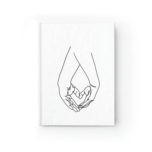 Minimalist Heart Hands Journal - Blank