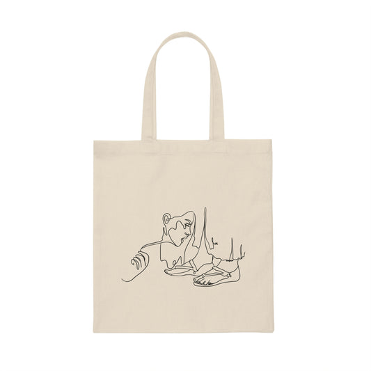 Faith Minimalist At the feet of Jesus Art Tote